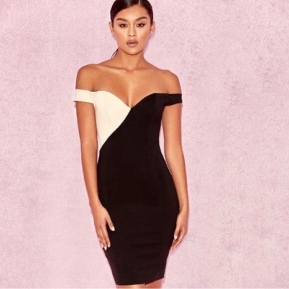 House of CB | Rodene Two-Tone Black & Tan Dress |
Size Extra Small - Picture 1 of 8